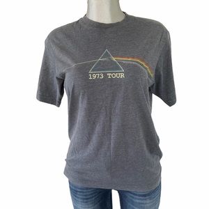 Pink Floyd Graphic T Shirt 1973 North American Tour Replica Rainbow Concert Sz M